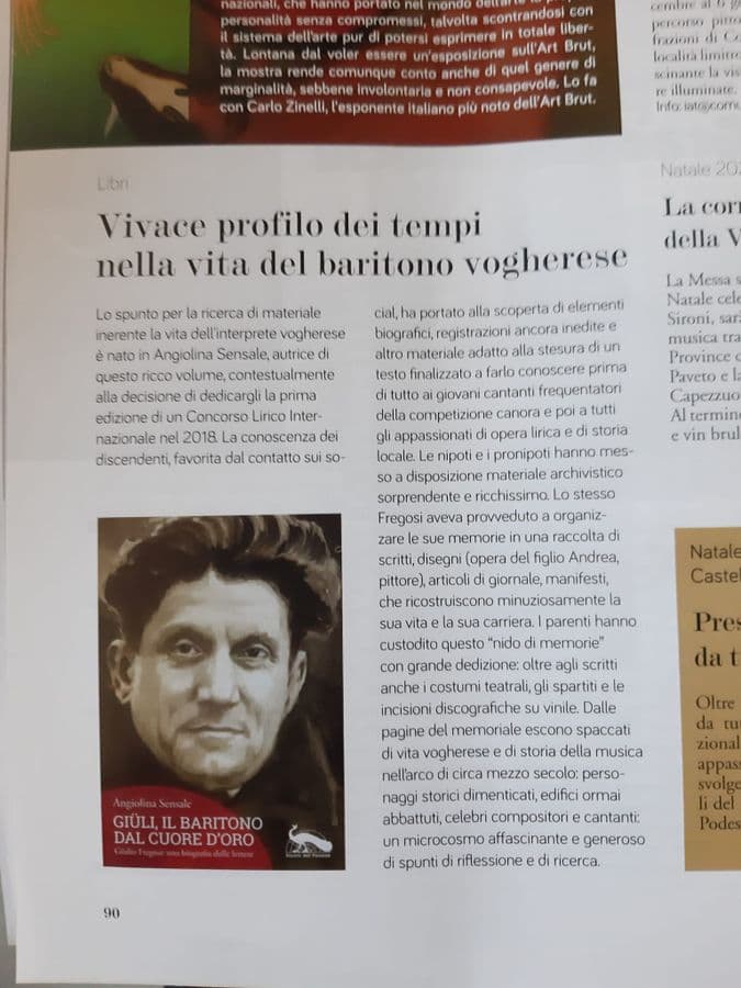 Vivace profilo dei tempi nella vita del baritono vogherese